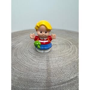 Fisher-Price Little People Eddie with Frog and Backpack 1997